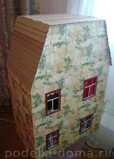  сделать кукольный домик для барби из фанеры и коробки